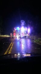 Região de Mariluz é atingida por temporal e houve quedas de árvores nas rodovias