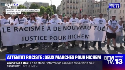 Attentat raciste: deux marches blanches ont été organisées pour rendre hommage à Hichem Miraoui