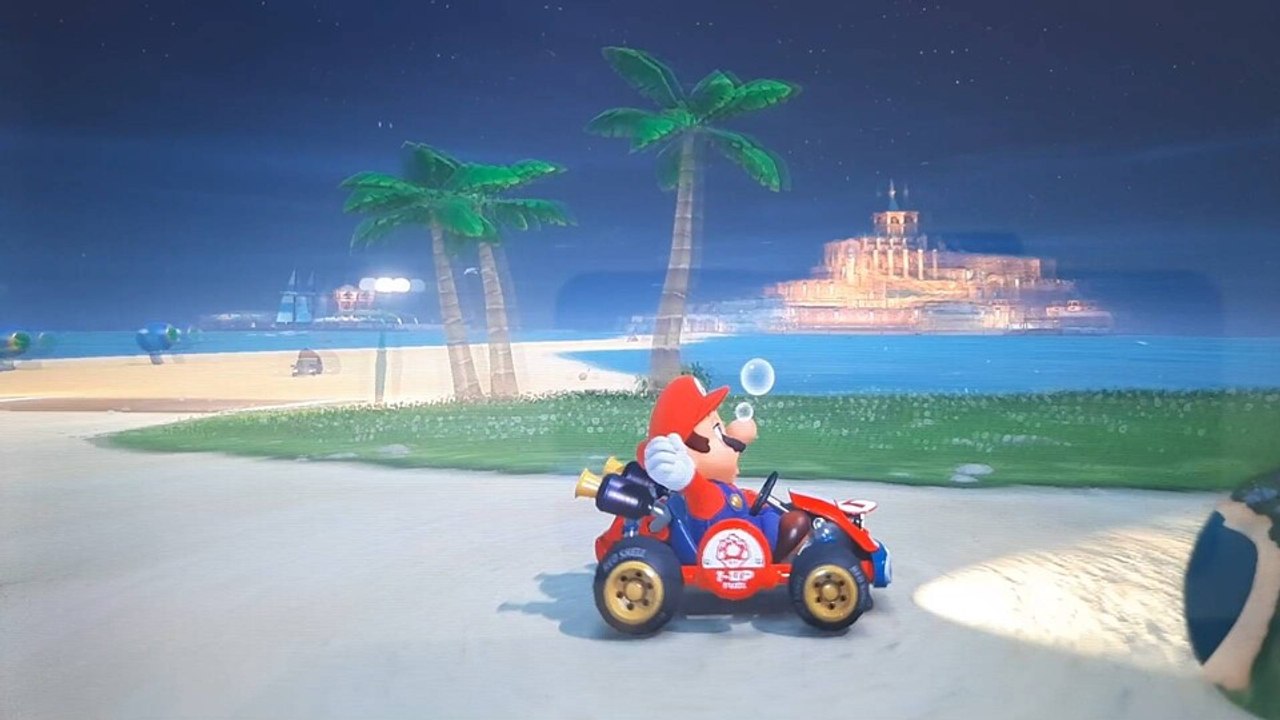 Auch Mario Kart World zieht sichtbare Schlieren auf dem Switch 2-Display