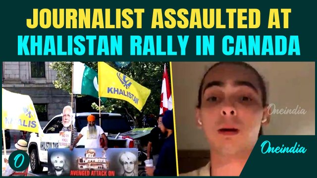 Canadian Journalist ATTACKED by Khalistanis Honouring Indira Gandhi's Killers, Threatening PM Modi