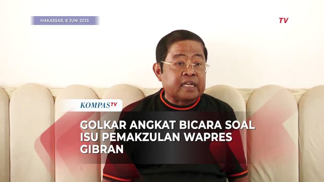 Waketum Golkar Idrus Marham Angkat Bicara soal Isu Pemakzulan Wapres Gibran