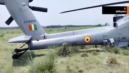 VİDEO: AH-64E Apache Hindistan'da acil iniş yaptı