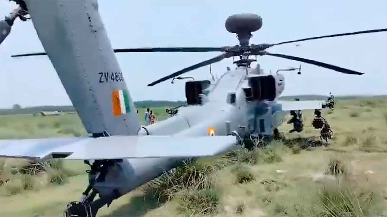 VIDEO: AH-64E Apache maakt noodlanding in India