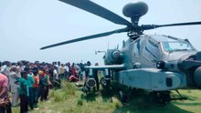 影片：AH-64E 阿帕契直升機在印度緊急迫降