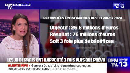 LE CHOIX D'AMÉLIE - Avec 76 millions d'euros, les JO de Paris ont rapporté trois fois plus que prévu