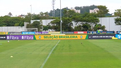 O treino de Ancelotti com o Brasil: momentos com Vinicius e Casemiro
