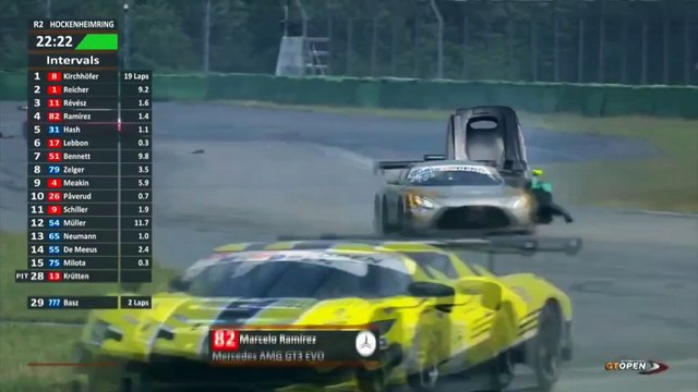 GT Open 2025 Hockenheim Race 2 Hash Ramirez Huge Crash