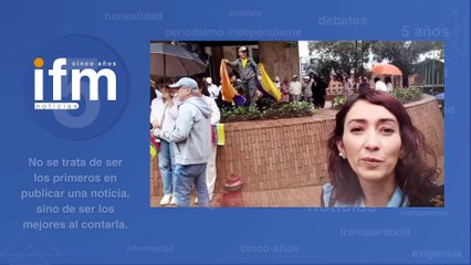 Comienza la concentración para la marcha en rechazo por el atentado a Miguel Uribe