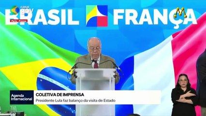 Presidente Lula fala com a imprensa em Paris