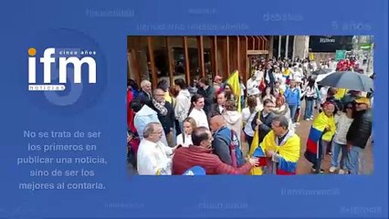 Imágenes de la marcha en contra del atentado a Miguel Uribe