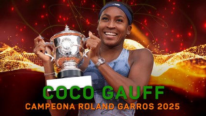 Coco Gauff, la campeona de Roland Garros 2025 en datos