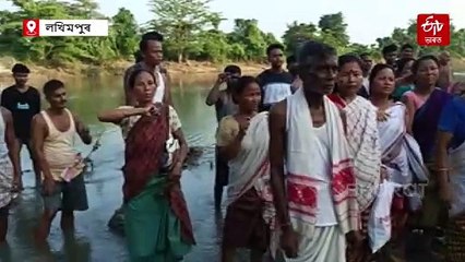 নীপকো ভাঙি দিয়াৰ দাবীত ৰঙানদীৰ বক্ষত গণ গৰ্জন