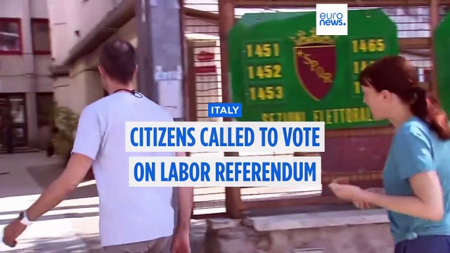 Italians vote on labour reforms and citizenship changes in key referendum
