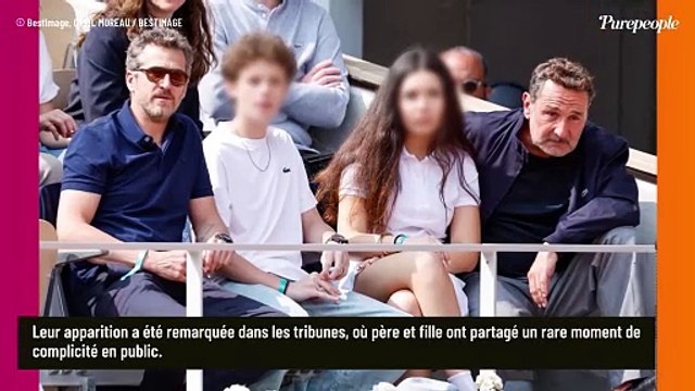 Gilles Lellouche complice avec sa fille Ava, dont la mère est Mélanie Doutey, pour une sortie très remarquée à Roland-Garros