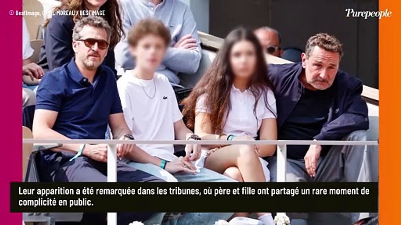Gilles Lellouche complice avec sa fille Ava, dont la mère est Mélanie Doutey, pour une sortie très remarquée à Roland-Garros
