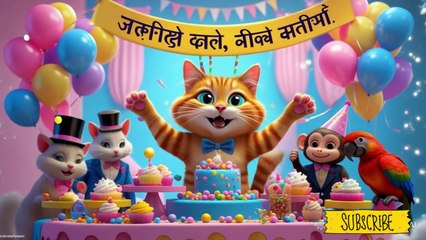 Meow Meow Billi Karti | Kids Poems In Hindi | Hindi Balgeet | म्याऊँ म्याऊँ | Super Kids Network