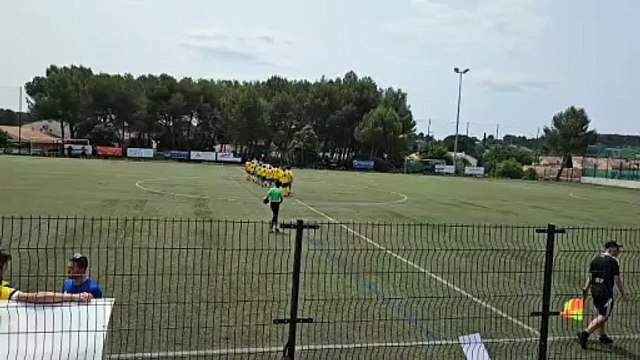 Entrée pour la Finale des U15 A au Tournoi de Jacou Clapiers dans l'Hérault