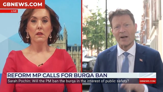 WATCH: Richard Tice finally reveals stance on banning the Burka after fierce GB News grilling: 'I am for it!'