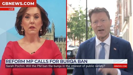 WATCH: Richard Tice finally reveals stance on banning the Burka after fierce GB News grilling: 'I am for it!'