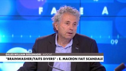 Gilles-William Goldnadel réagit aux propos d'Emmanuel Macron sur les faits-divers