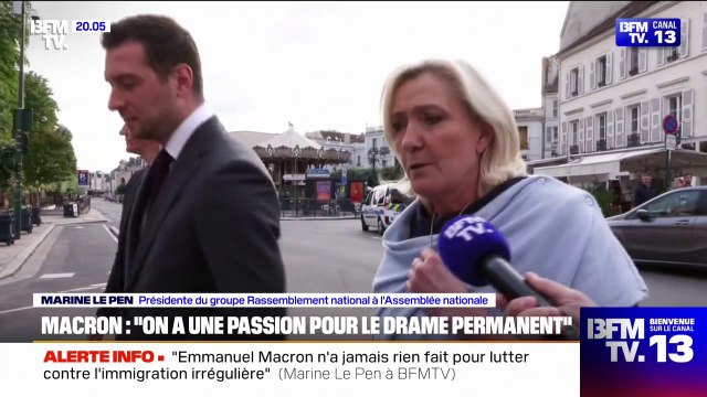 Pour Marine Le Pen, Emmanuel Macron n'a jamais rien fait pour lutter contre l'immigration irrégulière