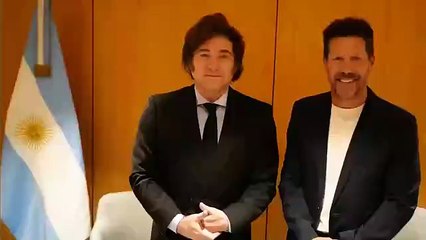 El encuentro entre Milei y Simeone