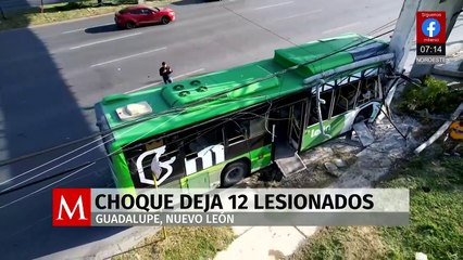 Chofer se queda dormido y deja varios lesionados en Nuevo León