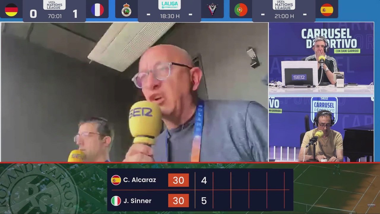 Resumen y puntos clave del Jannik Sinner vs. Carlos Alcaraz, final de Roland Garros 2025