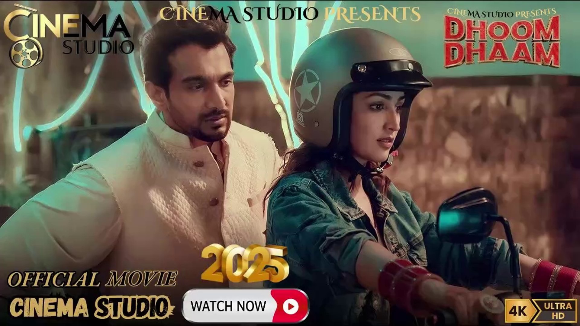 Dhoom Dhaam (2025) | Full Movie | Yami Gautam | Pratik Gandhi | Hindi  Action Comedy Romance | Urdu/Hindi Dubbed | Watch Now on Cinema Studio! |  #cinemastudio #DhoomDhaam #YamiGautam #PratikGandhi ..., image size:1920x1080