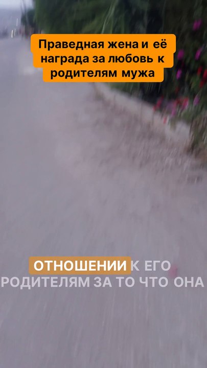 Праведная жена и её награда за любовь к родителям мужа.