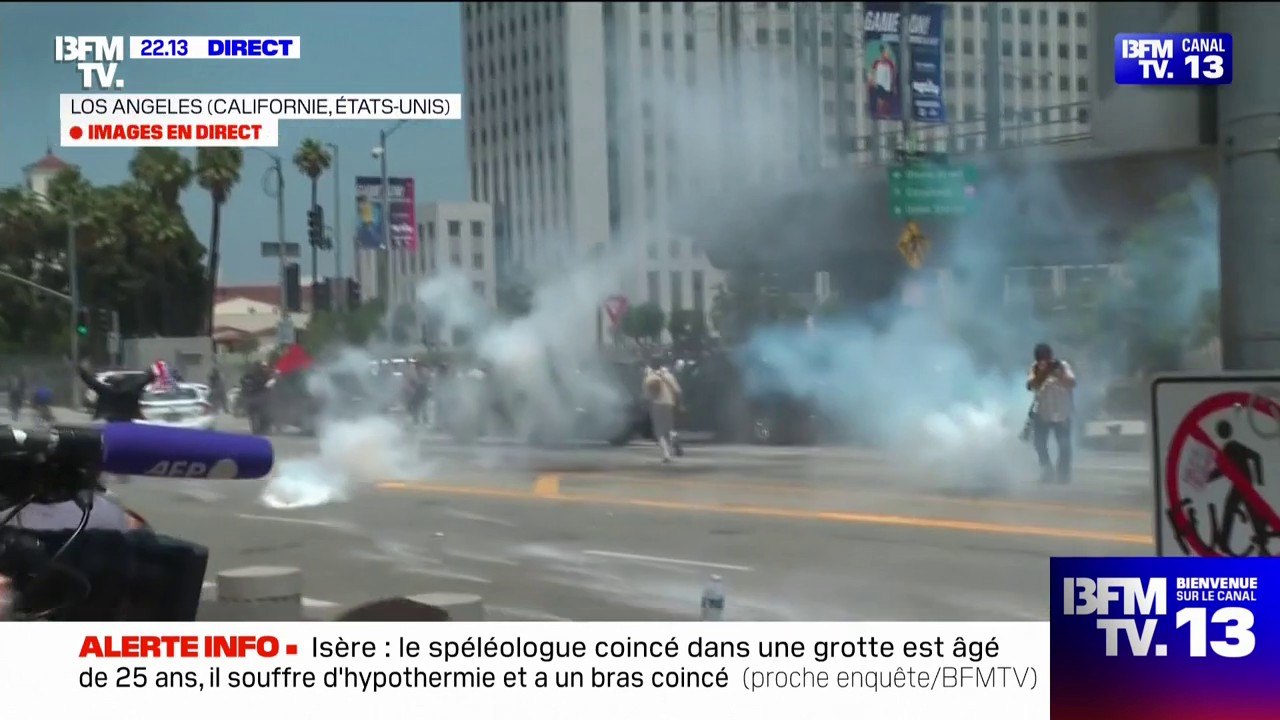 Émeutes en Californie: la manifestation commence à se tendre à Los Angeles