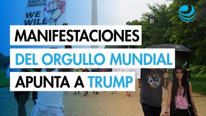 Con rabia y humor, la manifestación del Orgullo Mundial apunta a Trump en Washington