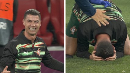 Cristiano Ronaldo rompe en llanto tras la victoria de Portugal en Nations League