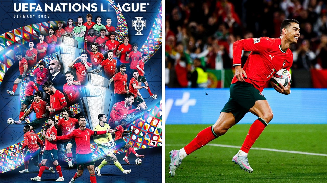 Así celebra Portugal tras coronarse como campeones de la UEFA Nations League