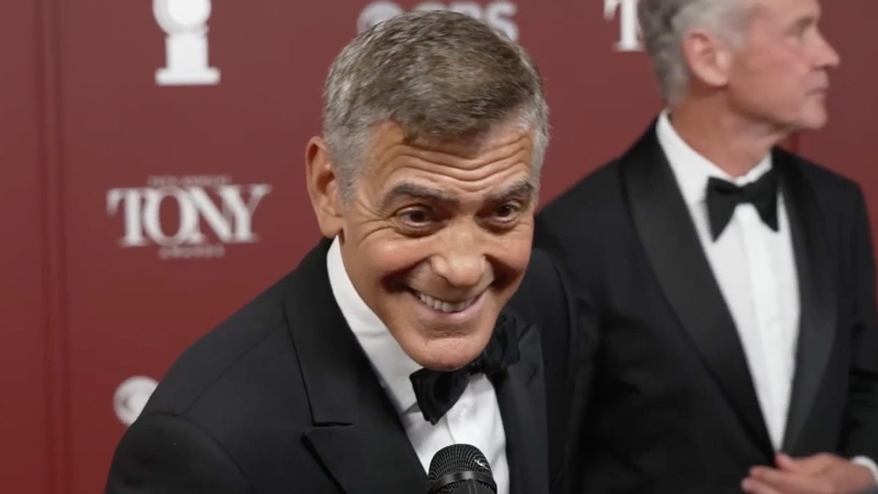 George Clooney Excited to Have Hair Color Back After 'Good Luck, and Good Night' | Tony Awards 2025