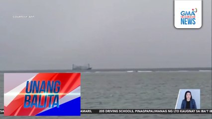 Chinese fishing vessel, sumadsad malapit sa Pag-asa Island; hindi masabi ng AFP kung sinadya o dulot ng masamang panahon | Unang Balita