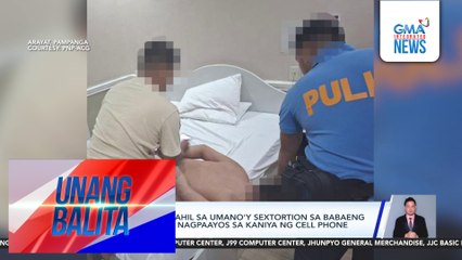 Lalaki, arestado dahil sa umano'y sextortion sa babaeng menor de edad na nagpaayos sa kaniya ng cell phone | Unang Balita