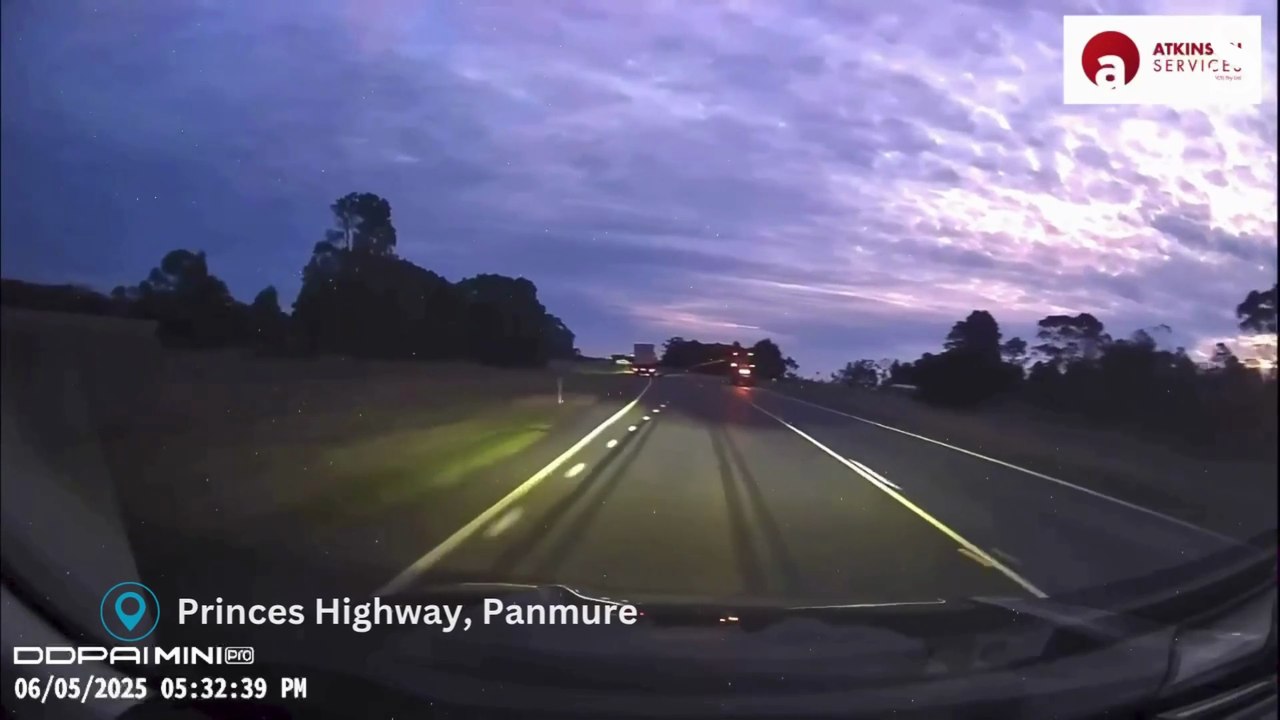 Driver's close call on the Princes Highway