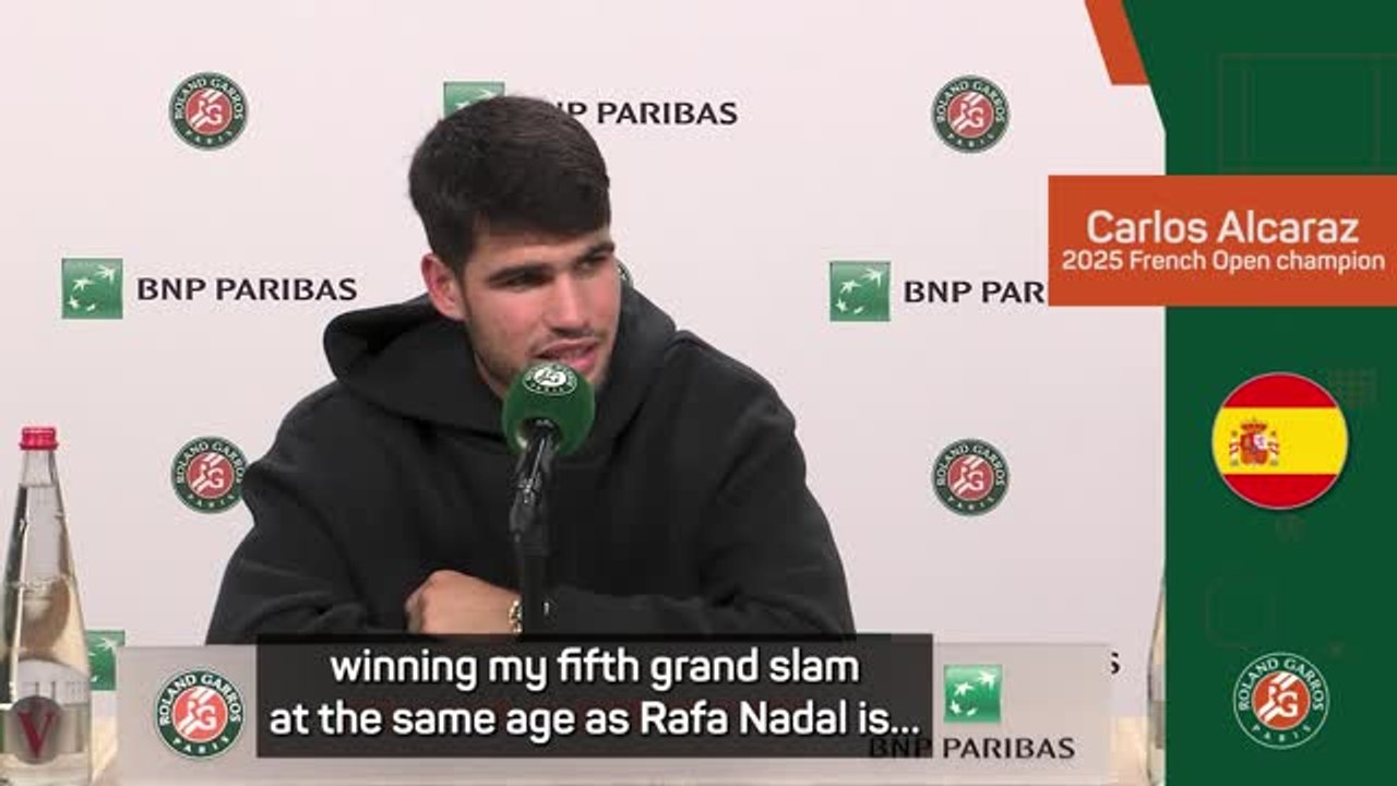 'It's destiny' - Alcaraz reacts to matching Nadal grand slam stat