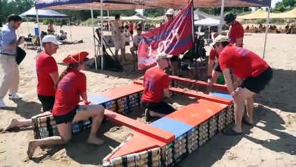 Sink or swim for visitor’s tinny boat builders for the annual Beer Can Regatta