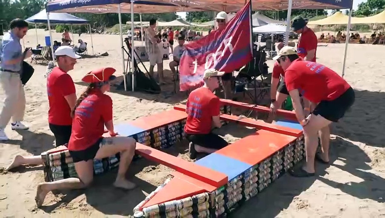 Sink or swim for visitor’s tinny boat builders for the annual Beer Can Regatta