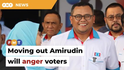 Moving out Amirudin will anger voters and grassroots, PKR warned