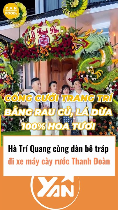 Hà Trí Quang cùng dàn bê trap đi xe máy cày đón Thanh Đoàn