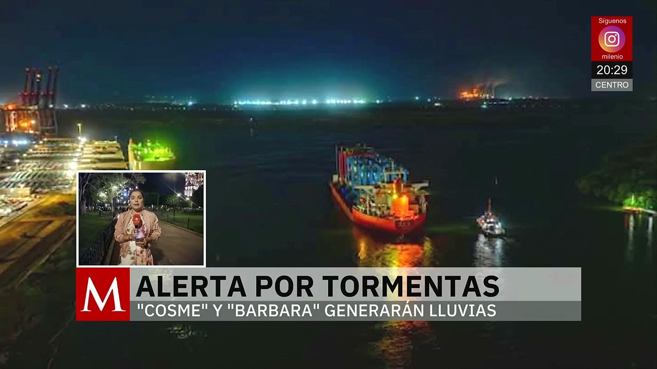 Continúan lluvias en Guerrero y Michoacán; tormenta tropical 'Bárbara' avanza sobre el Pacífico