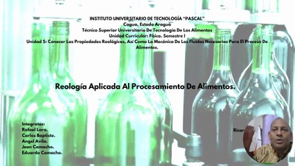 Reologia Aplicada Al Procesamiento De Alimentos.