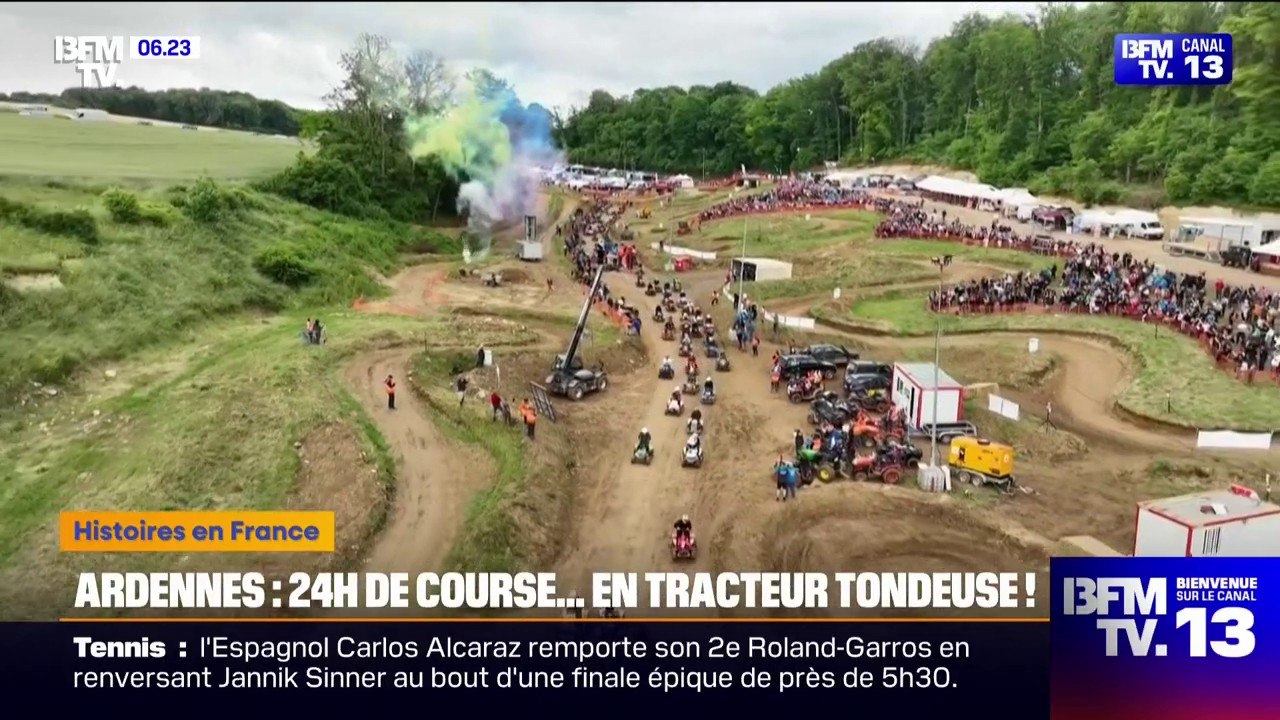 24 heures de course, 120 équipes...une course de tondeuses à gazon insolite dans les Ardennes
