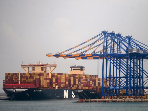 The world's largest container ship, MSC IRINA, arrives at Adani's Vizhinjam International Seaport.