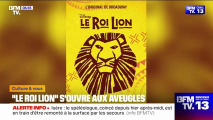 Le Roi Lion adapté pour le public aveugle et malvoyant