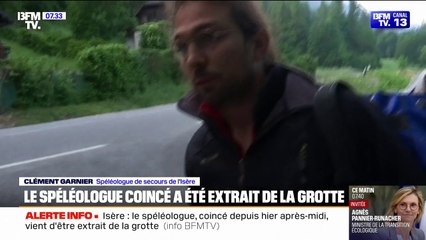 "La victime a été rapidement extraite": le spéléologue coincé depuis dimanche après-midi a été secouru
