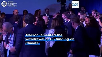 Macron slams US withdrawal of climate funding ahead of UN Ocean Conference